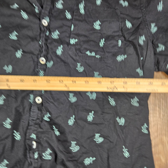 7 Diamonds Hawaiian Shirt Men’s Large Vintage Tiki Print King of the Beach - Picture 7 of 8